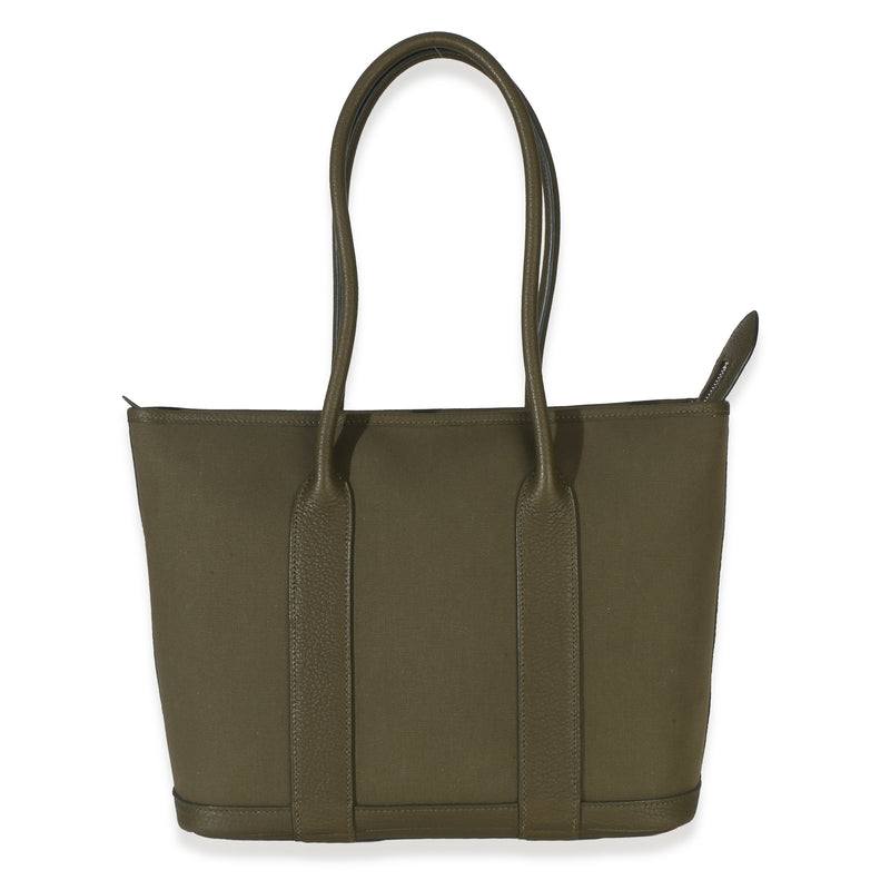 Hermès Vert Veronese Toile Negonda Garden Party Zip 36 PHW Handbag id