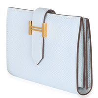 Hermès Bleu Brume Epsom Bearn Card Holder Wallet GHW Wallet 2