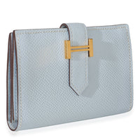 Hermès Bleu Brume Epsom Bearn Card Holder Wallet GHW Wallet 3