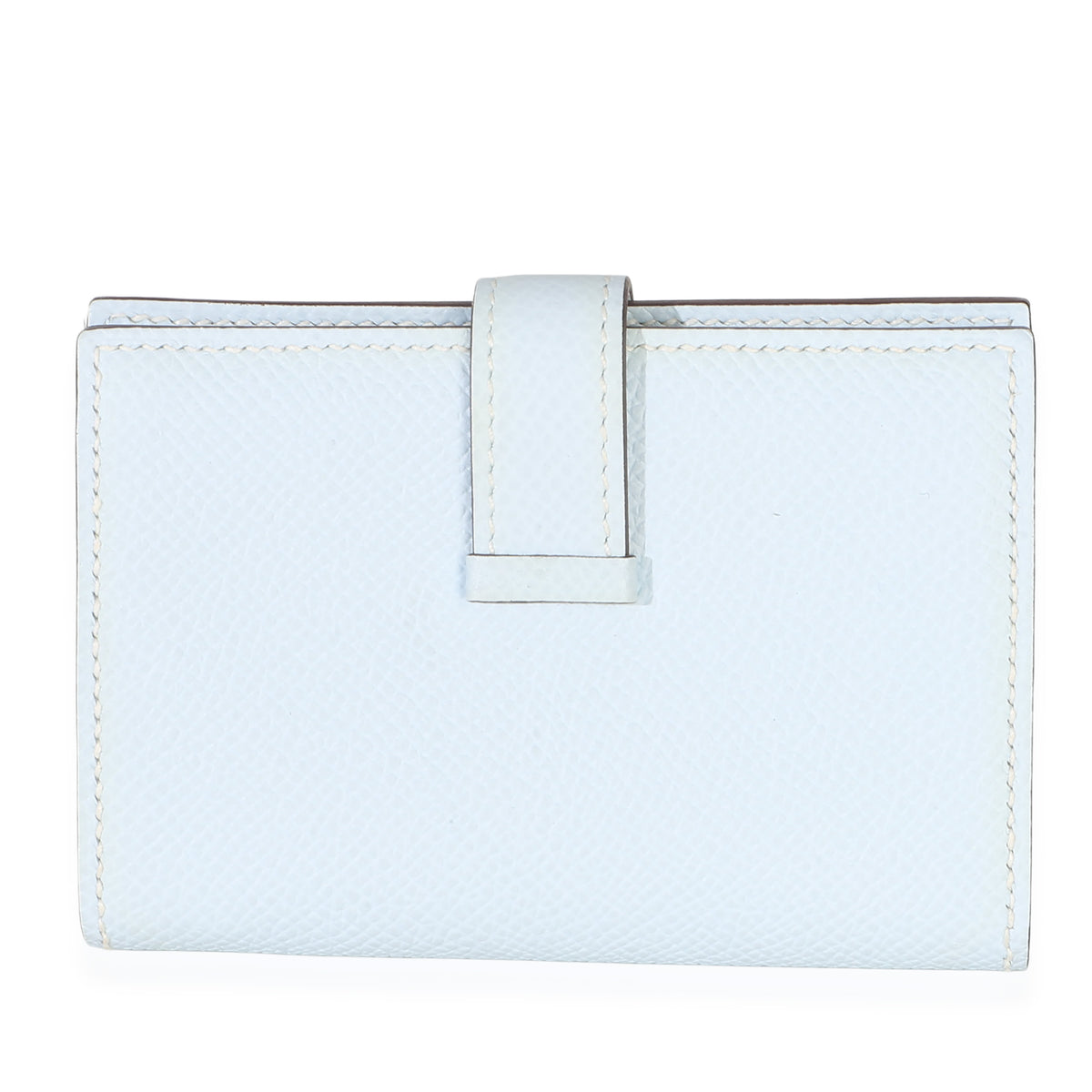 Hermès Bleu Brume Epsom Bearn Card Holder Wallet GHW Wallet 4