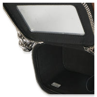 Chanel Black Quilted Caviar Coco Chain Mini Vanity Case Handbag 8