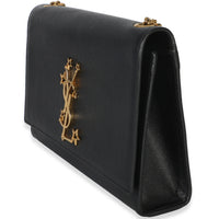 Saint Laurent Black Grain De Poudre Star Studded Monogram Medium Kate Chain Bag Handbag 2