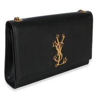 Saint Laurent Black Grain De Poudre Star Studded Monogram Medium Kate Chain Bag Handbag 3
