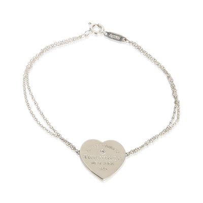 Tiffany & Co. Sterling Silver Diamond Return To Tiffany Bracelet fv