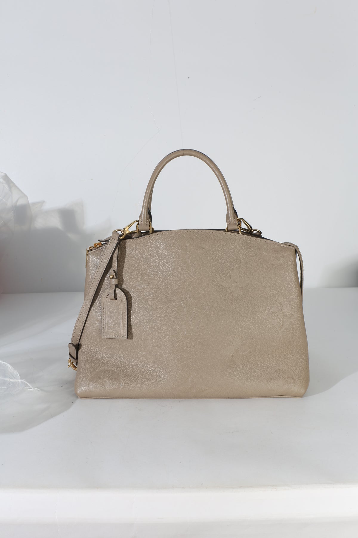 Louis Vuitton Tourterelle Giant Monogram Empreinte Grand Palais Tote Handbag id