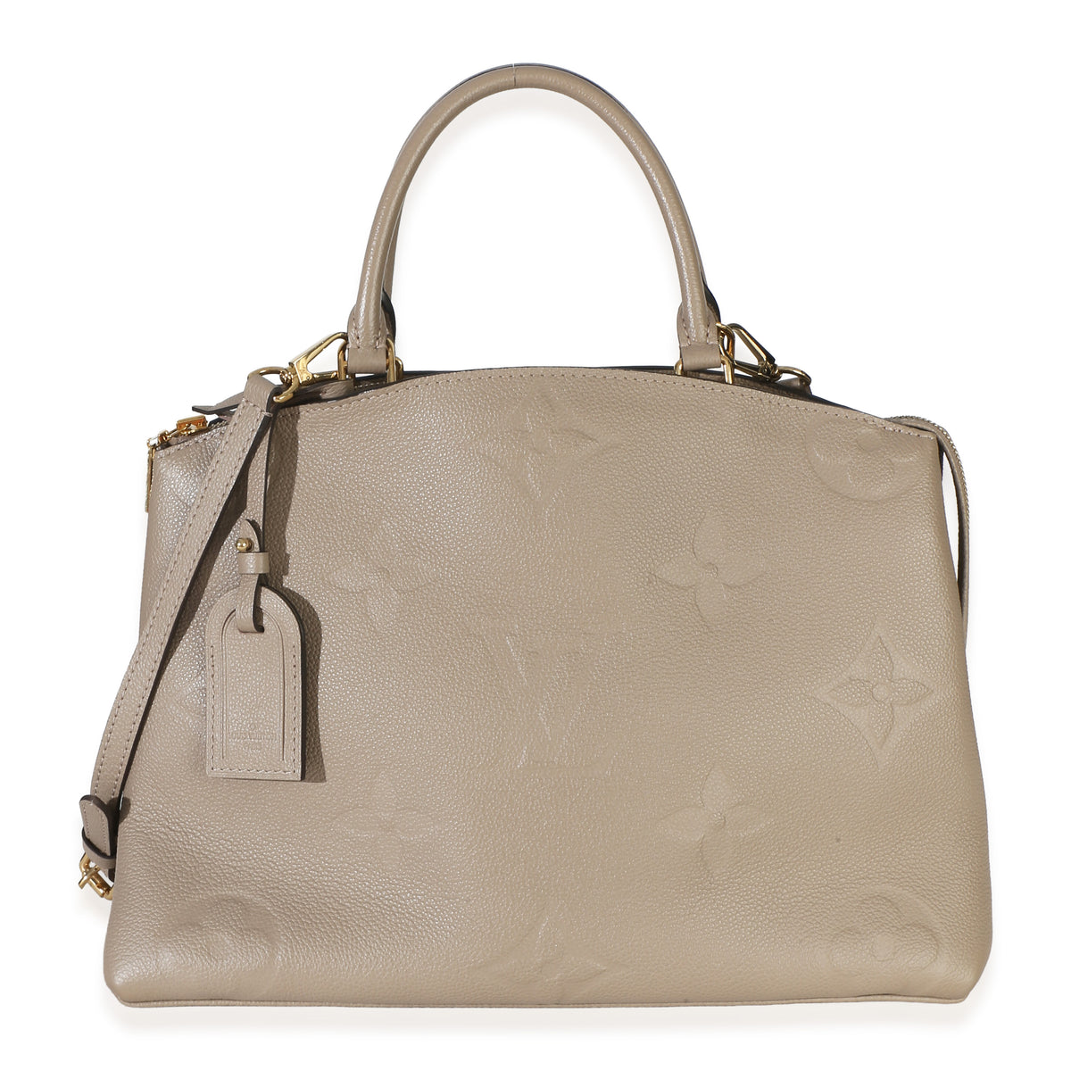 Louis Vuitton Tourterelle Giant Monogram Empreinte Grand Palais Tote Handbag fv