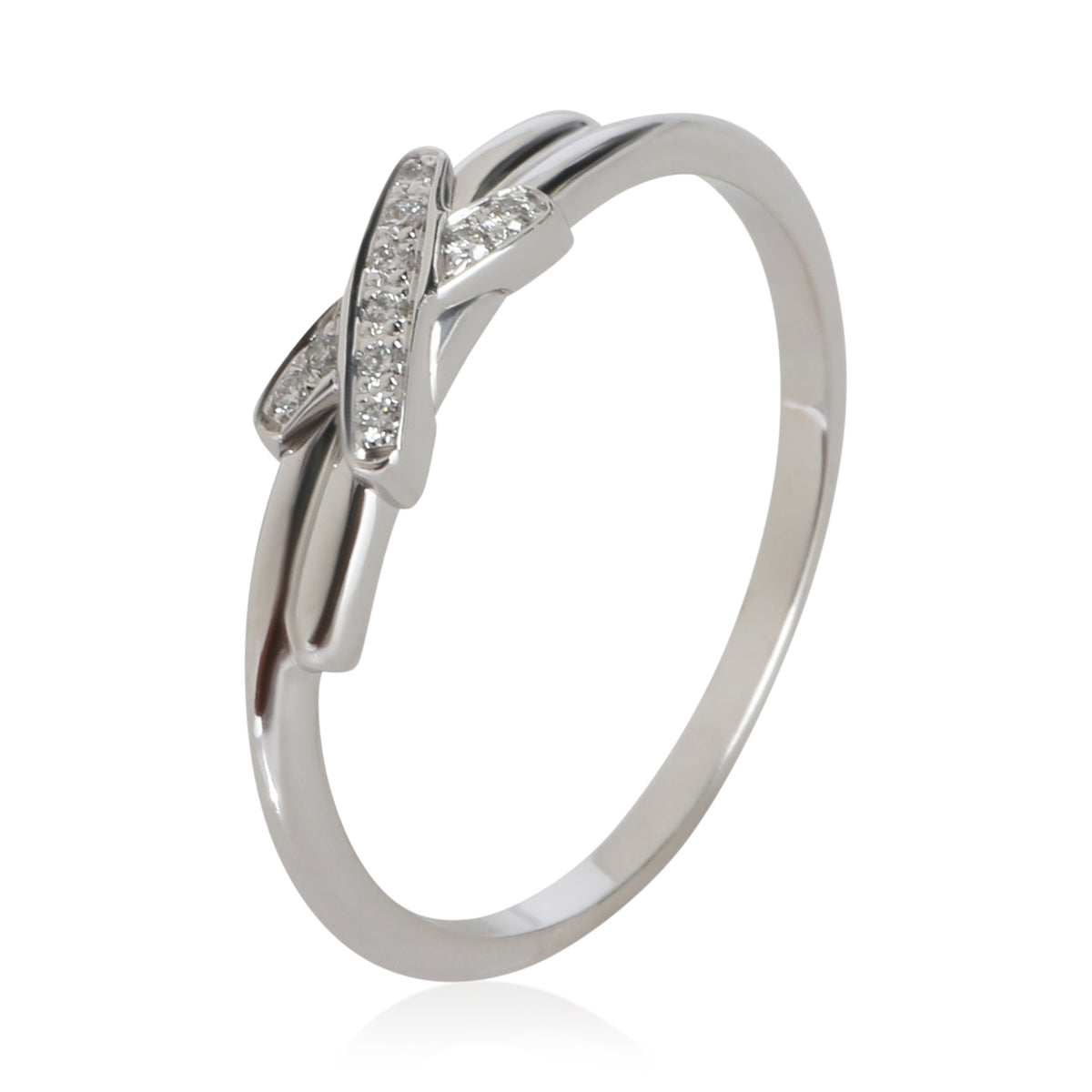 Chaumet White Gold Diamond Jeux de Liens Ring 4