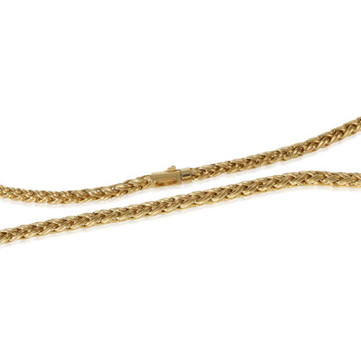 Tiffany & Co. Yellow Gold  Vintage Wheat Necklace fv