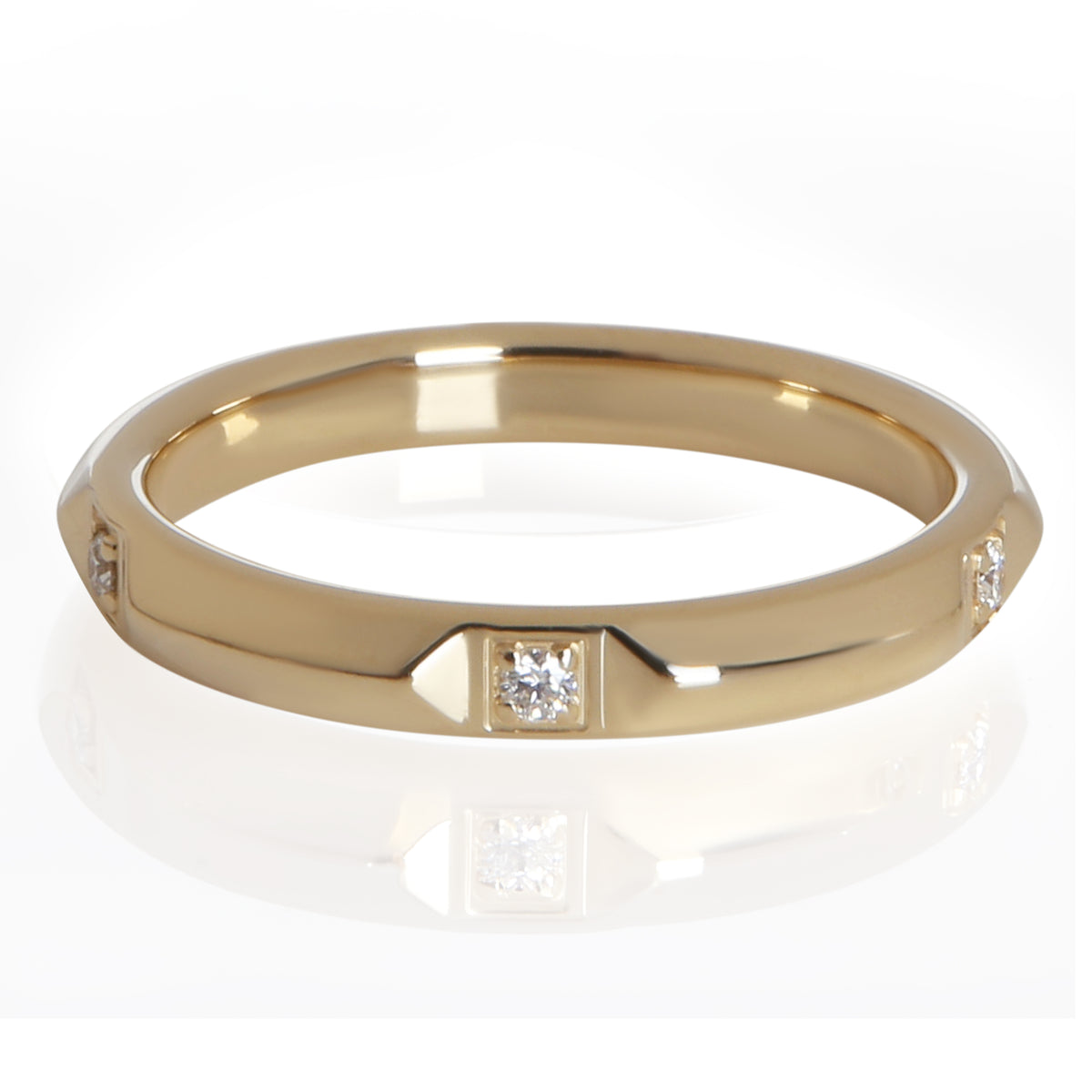 Tiffany & Co. Yellow Gold Diamond Tiffany True Band 2