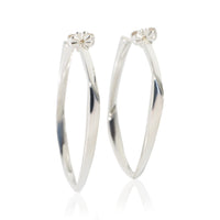 Tiffany & Co. Sterling Silver  Frank Gehry Torque Hoop Earrings fv