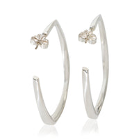 Tiffany & Co. Sterling Silver  Frank Gehry Torque Hoop Earrings 5