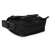 Prada Black Tessuto Saffiano Double Buckle Messenger Bag Handbag 7