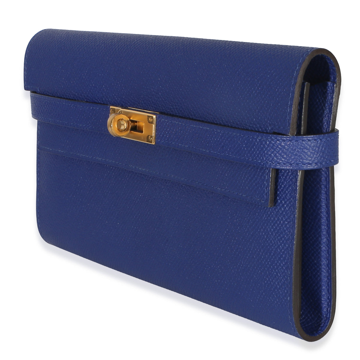 Hermès Bleu Electrique Epsom Kelly Longue Wallet GHW Wallet 2