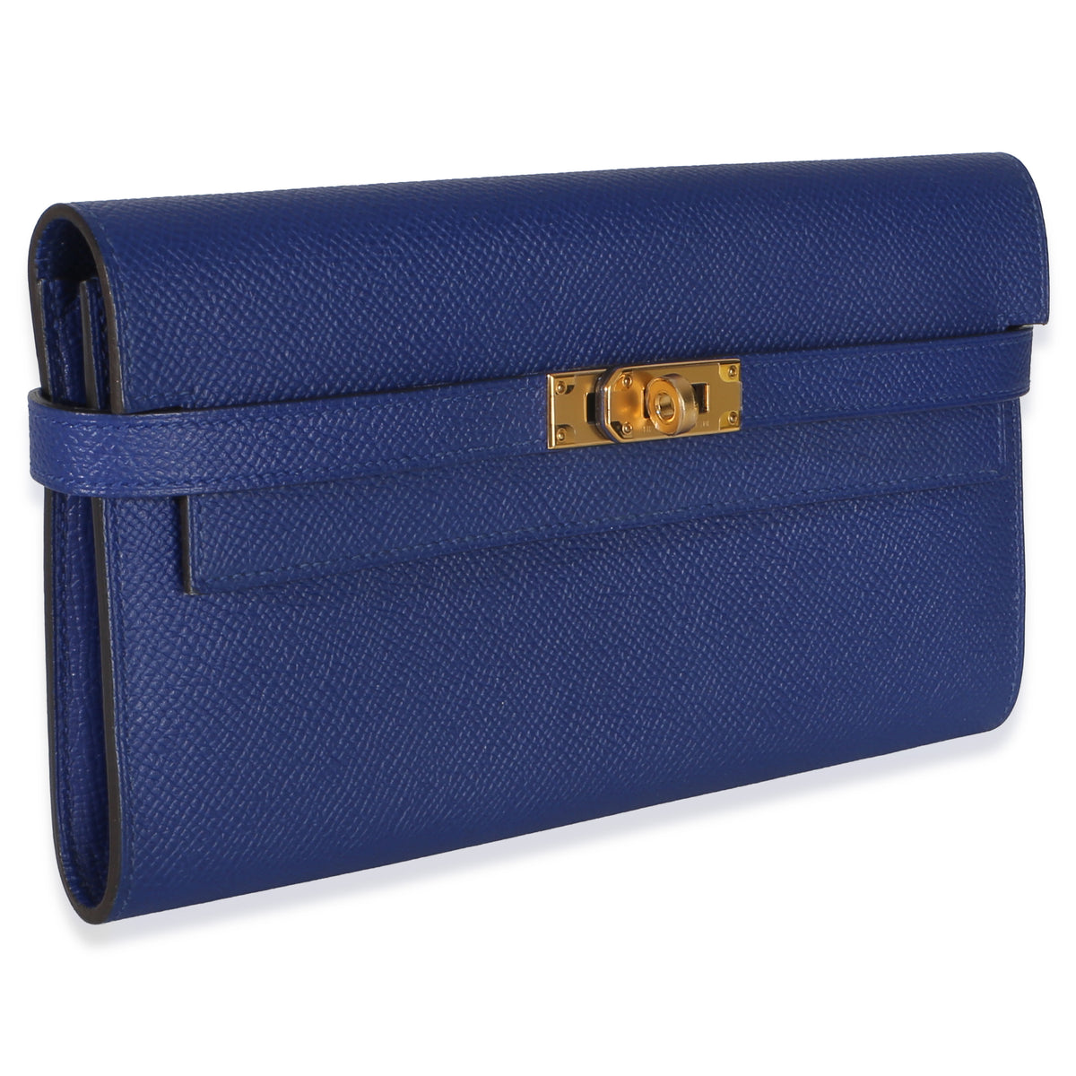 Hermès Bleu Electrique Epsom Kelly Longue Wallet GHW Wallet 3