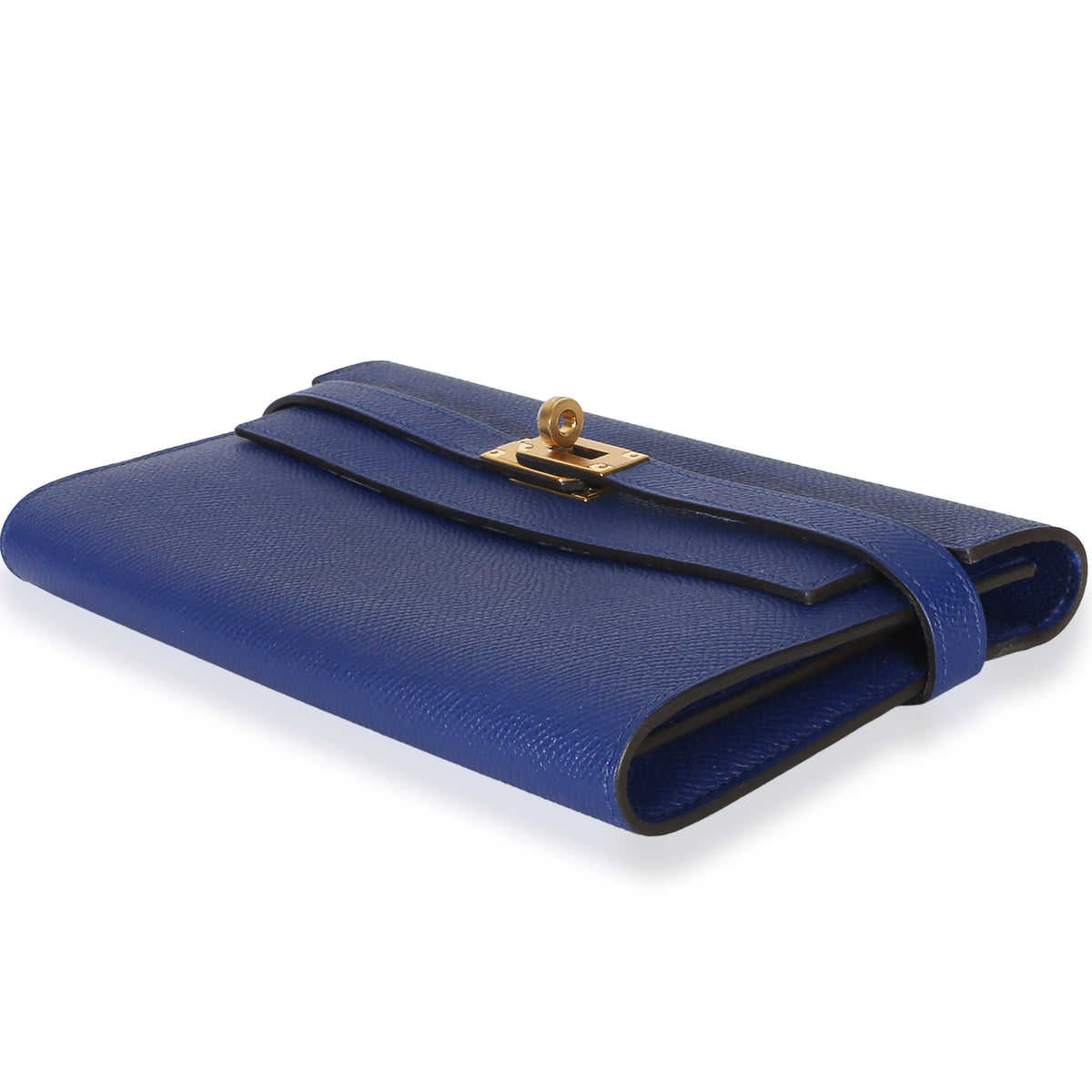 Hermès Bleu Electrique Epsom Kelly Longue Wallet GHW Wallet 6