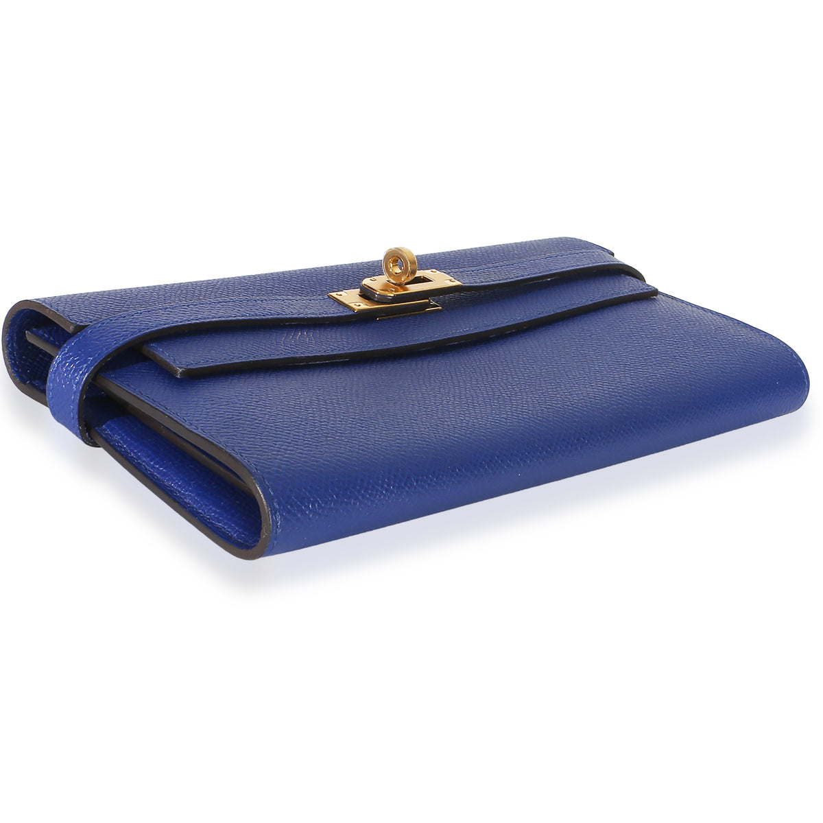 Hermès Bleu Electrique Epsom Kelly Longue Wallet GHW Wallet 7