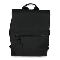 Louis Vuitton Black Calfskin Aerogram Fastline Backpack Handbag id