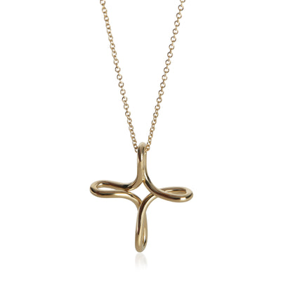Tiffany & Co. Yellow Gold  Elsa Peretti Infinity Cross Pendant fv