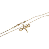 Tiffany & Co. Yellow Gold  Elsa Peretti Infinity Cross Pendant 2