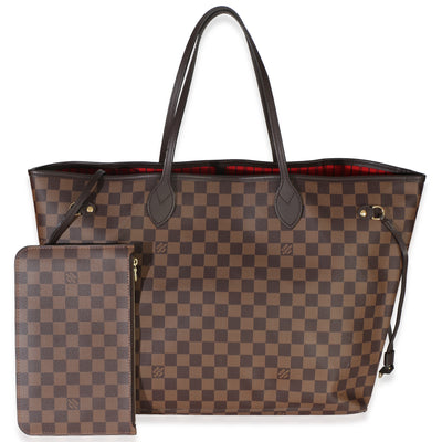 Louis Vuitton Damier Ebene Canvas Neverfull GM Handbag fv