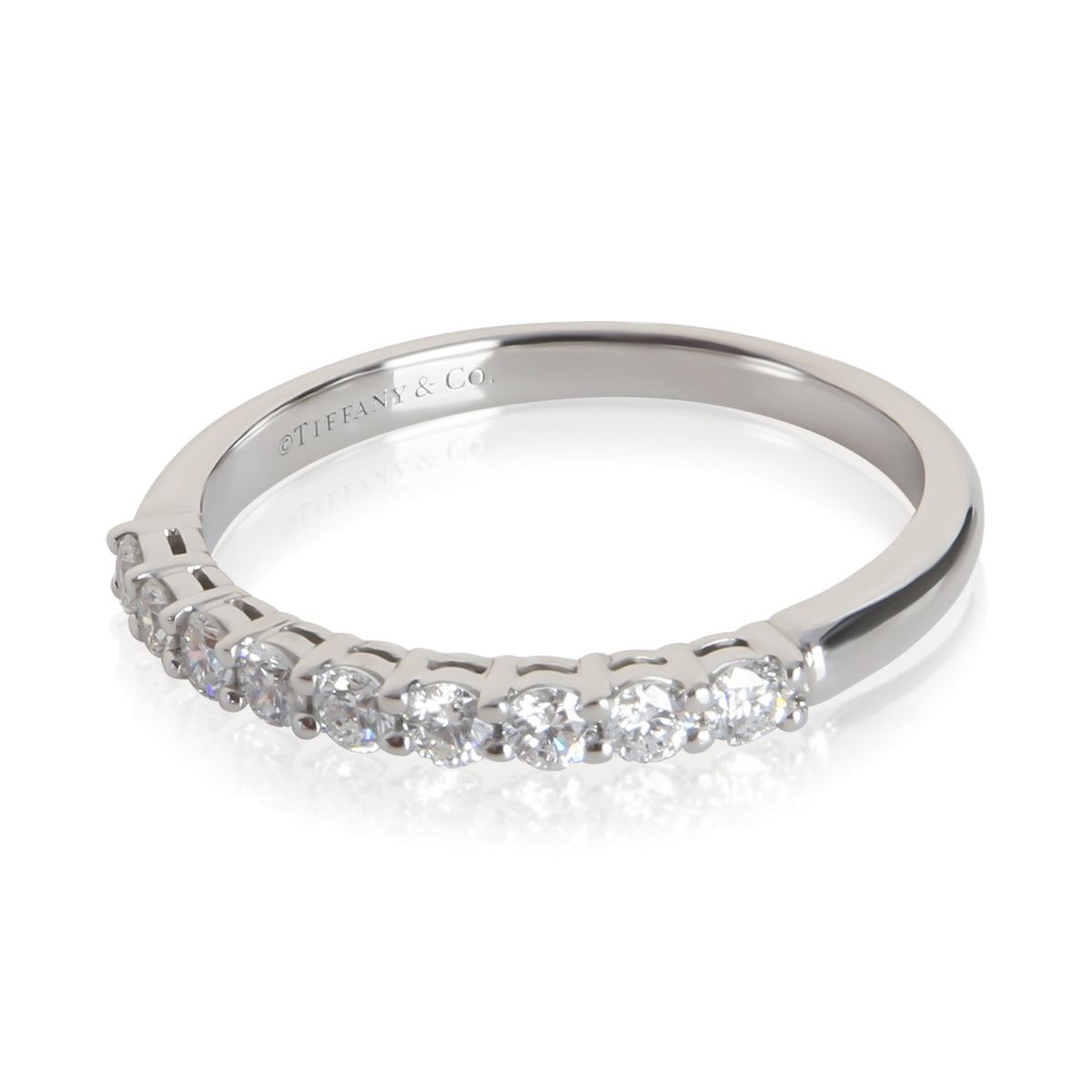 Tiffany & Co. Platinum Diamond Tiffany Forever Band 2