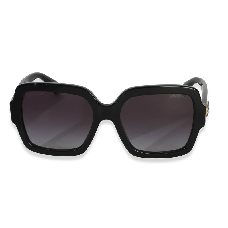 Chanel Black CC Rectangle Lens Sunglasses id