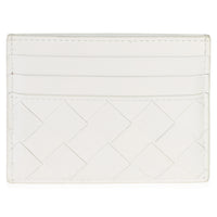 Bottega Veneta White Red Nappa Intrecciato Heart Card Holder Wallet 4