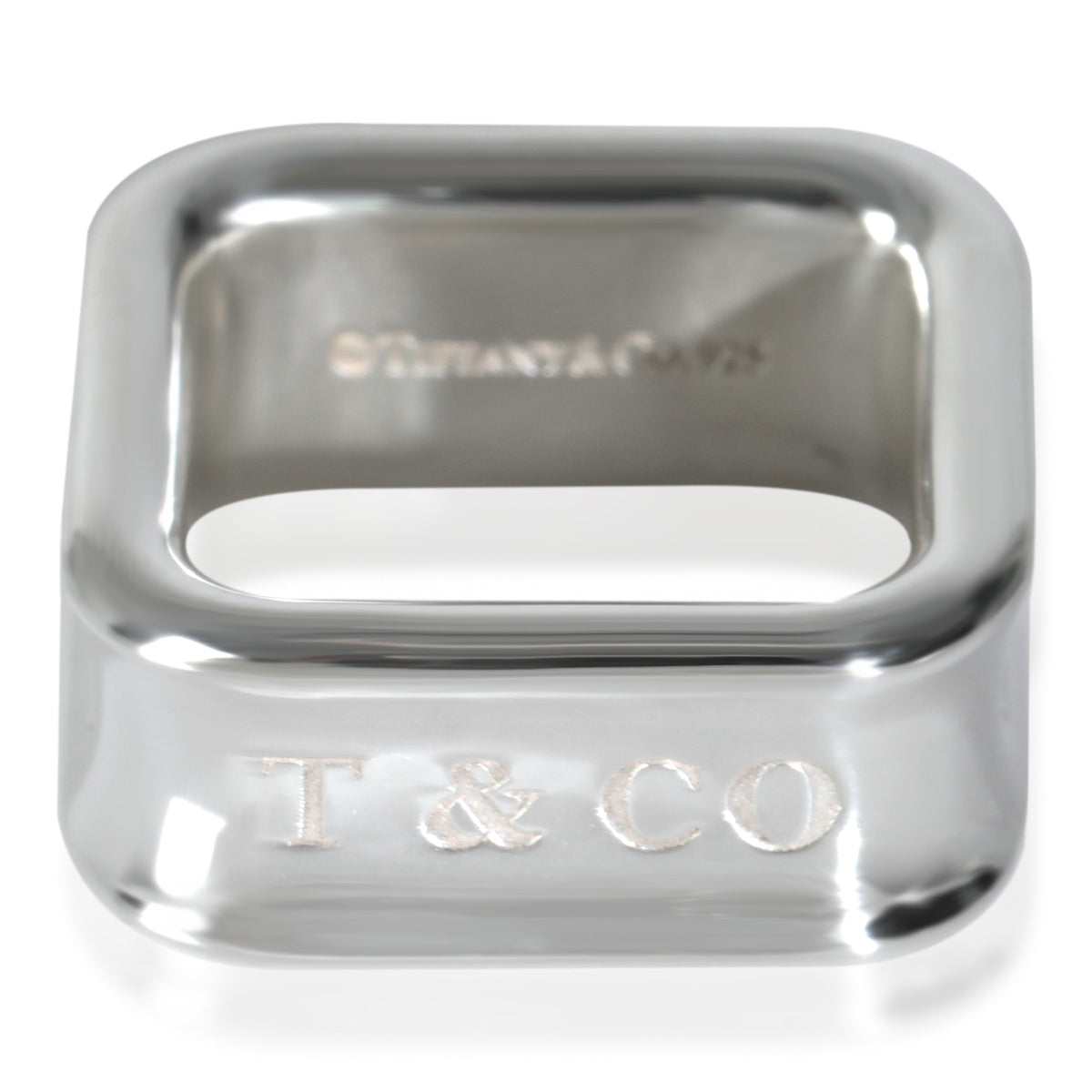 Tiffany & Co. Sterling Silver  1837 Square Ring