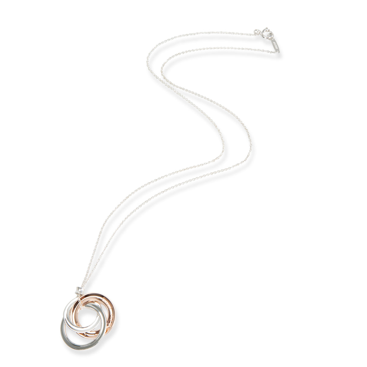Tiffany & Co. Sterling Silver  1837 Circle Pendant pv