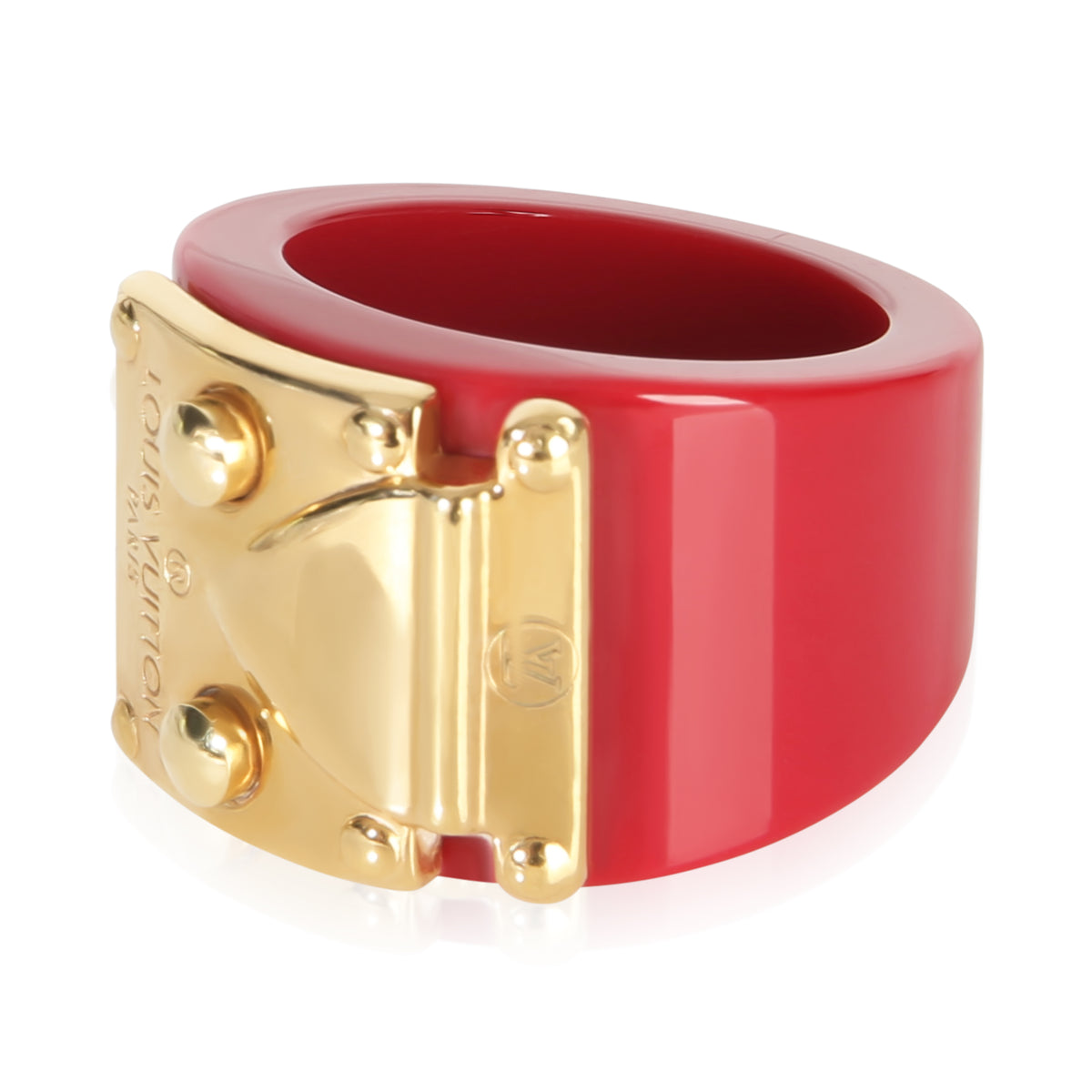 Louis Vuitton Gold Plated  Lock Me Ring 2