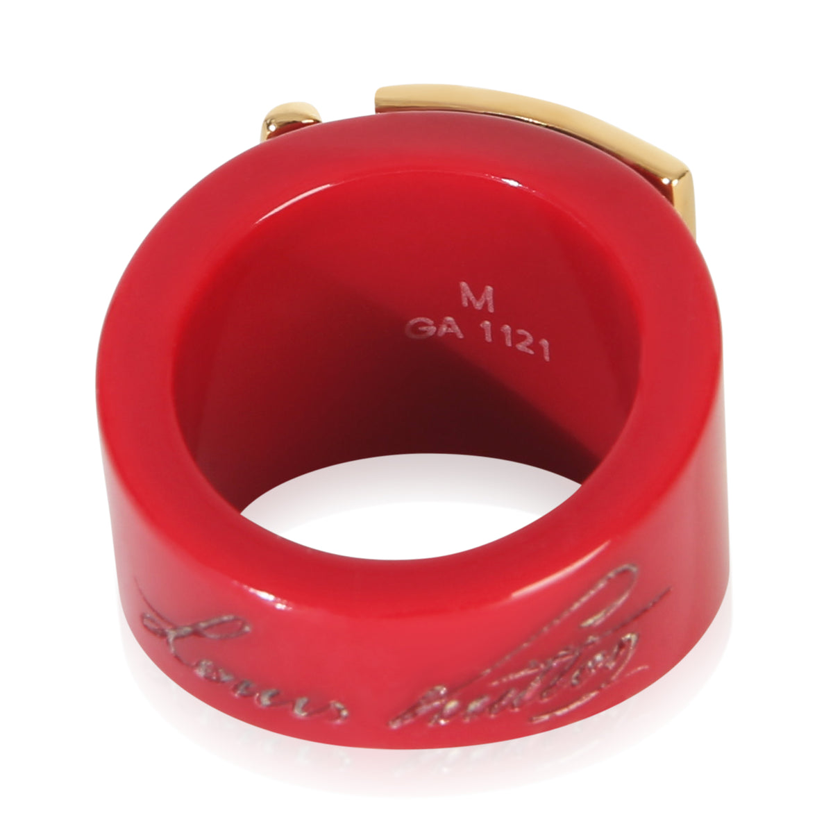 Louis Vuitton Gold Plated  Lock Me Ring 3