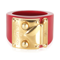 Louis Vuitton Gold Plated  Lock Me Ring fv