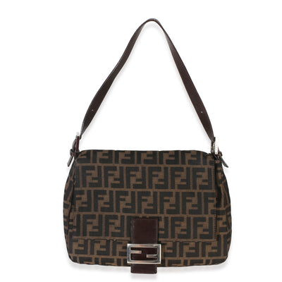 Fendi Brown Zucca Canvas Mama Baguette Handbag fv