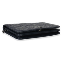 Chanel Blue Lambskin Camellia Studded Wallet on Chain Handbag 7