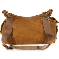 Prada Brown Suede Large Explore Shoulder Bag Handbag 5