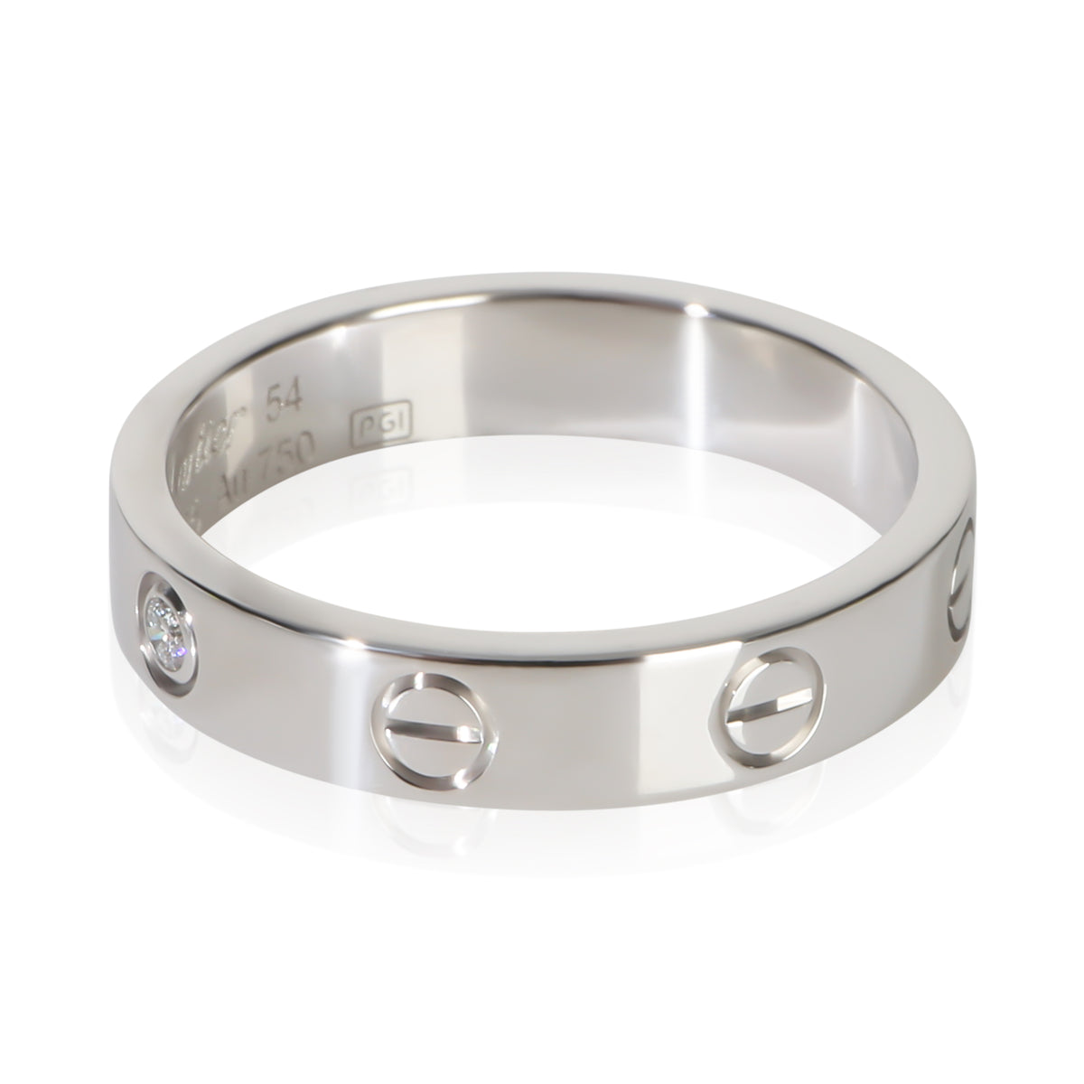 Cartier White Gold Diamond Small Model Love Ring 2