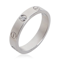 Cartier White Gold Diamond Small Model Love Ring 4