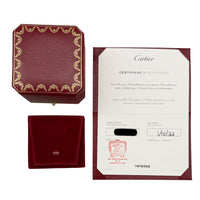 Cartier White Gold  Small Model Love Ring box