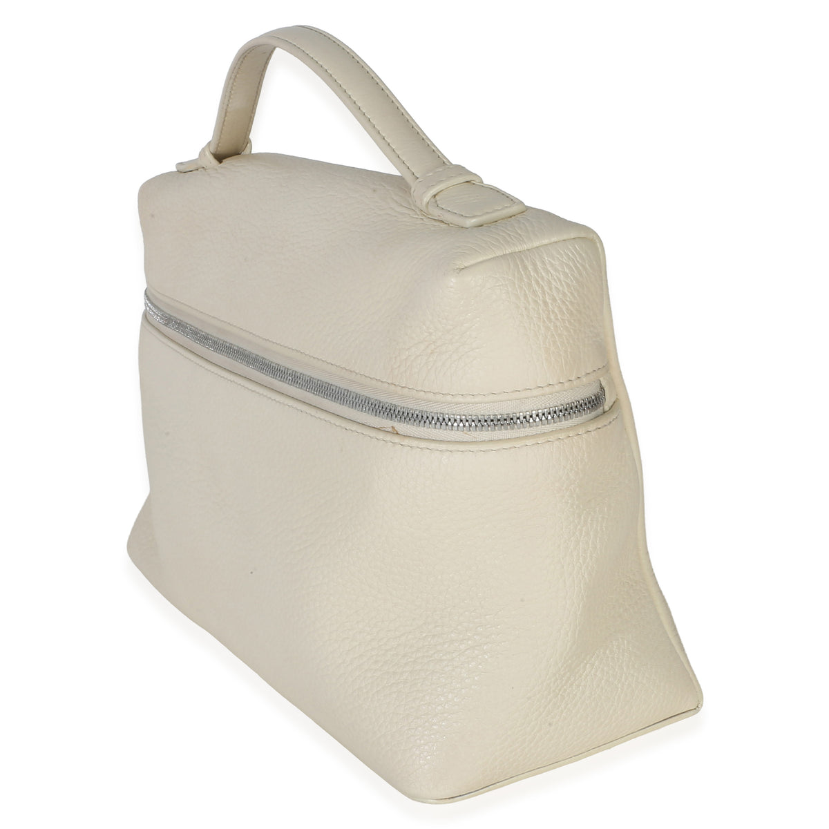 Loro Piana Cream Grained Calfskin Extra Pocket L27 Handbag 2