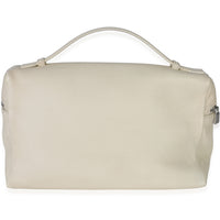 Loro Piana Cream Grained Calfskin Extra Pocket L27 Handbag 4