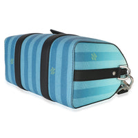 Louis Vuitton Gradient Blue Damier Stripes City Keepall Handbag 6