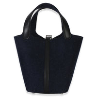 Hermès Bleu Nuit Feutre Black Swift Picotin Lock 18 PHW Handbag 3