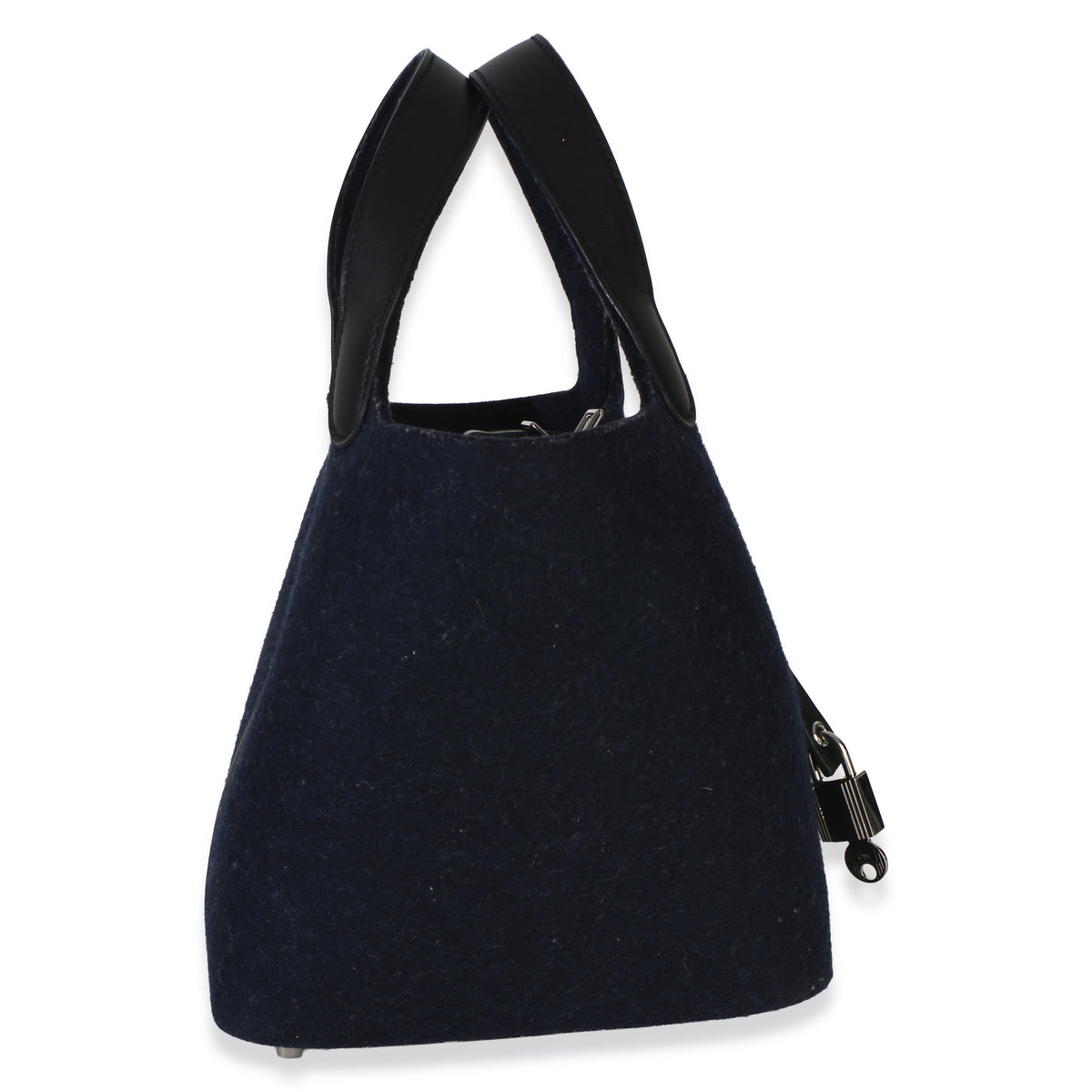 Hermès Bleu Nuit Feutre Black Swift Picotin Lock 18 PHW Handbag 4