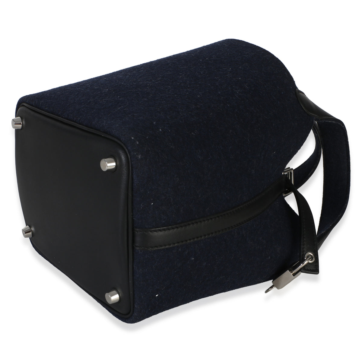 Hermès Bleu Nuit Feutre Black Swift Picotin Lock 18 PHW Handbag 6