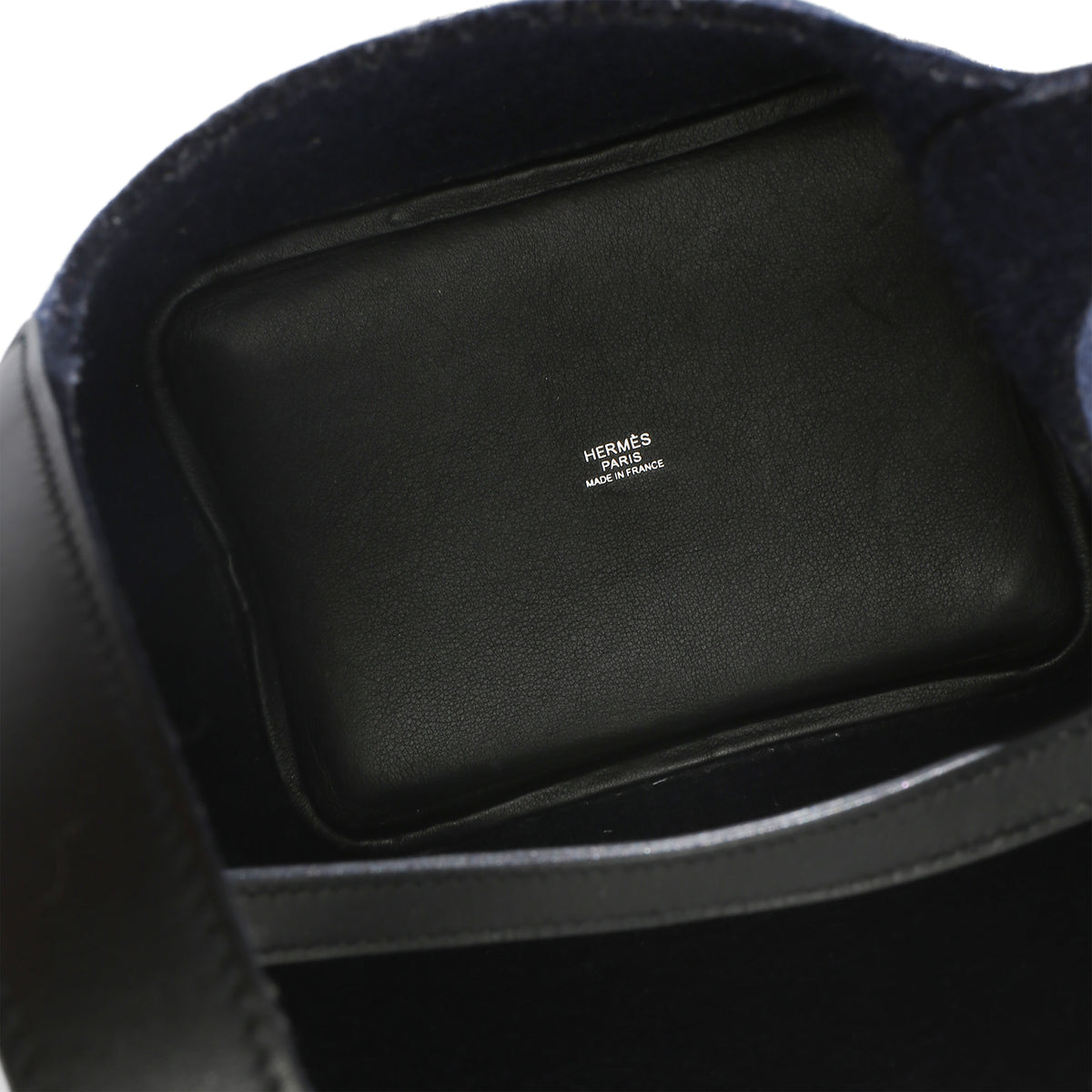 Hermès Bleu Nuit Feutre Black Swift Picotin Lock 18 PHW Handbag 8