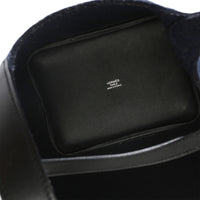 Hermès Bleu Nuit Feutre Black Swift Picotin Lock 18 PHW Handbag 8