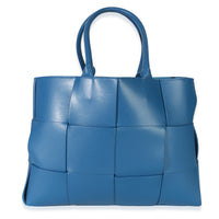 Bottega Veneta Blue Nappa Maxi Intrecciato Large Arco Tote Handbag id