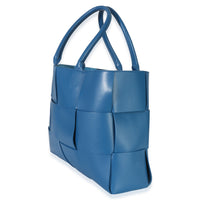 Bottega Veneta Blue Nappa Maxi Intrecciato Large Arco Tote Handbag 2