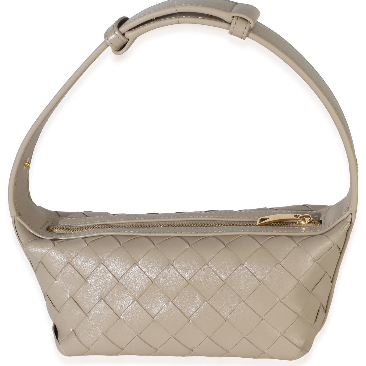 Bottega Veneta Beige Nappa Intrecciato Mini Wallace Top Handle Handbag 4