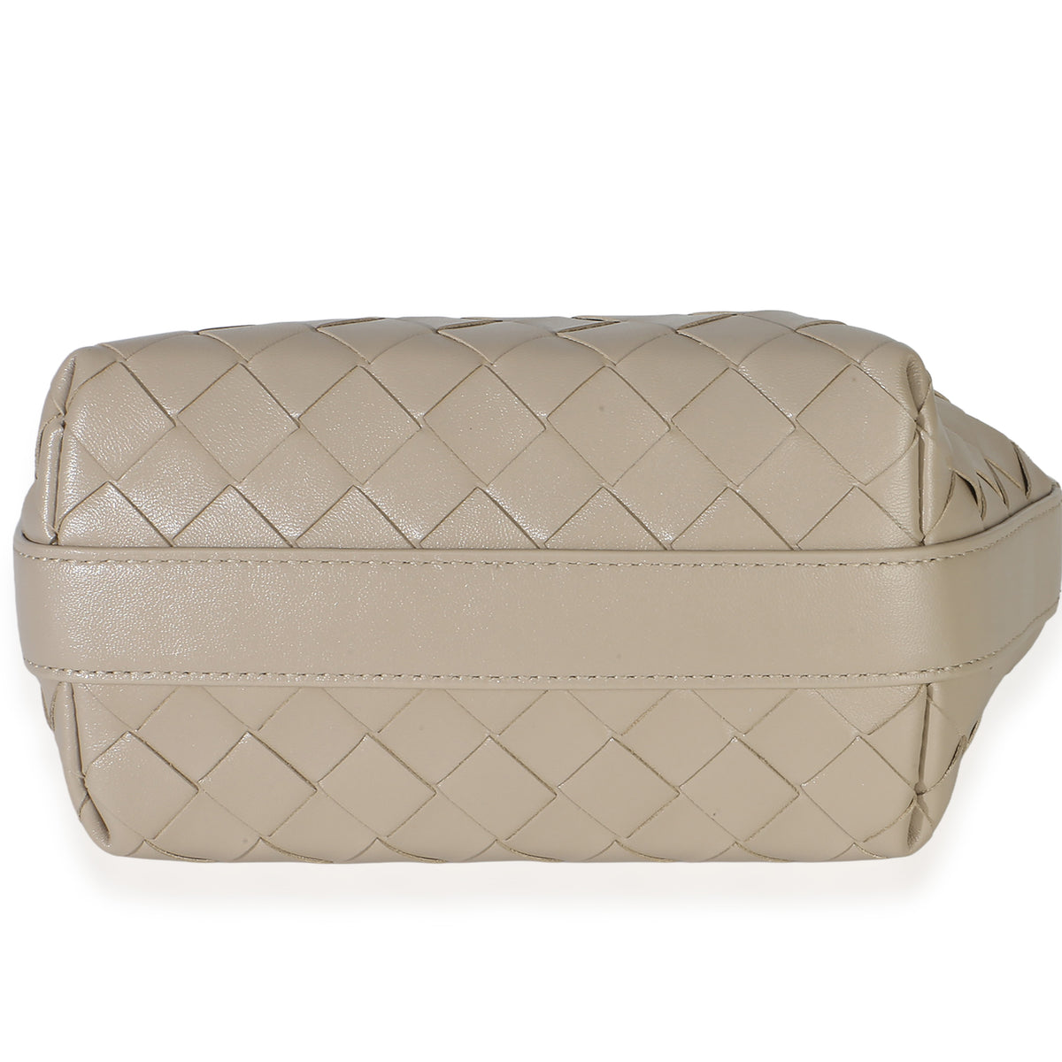 Bottega Veneta Beige Nappa Intrecciato Mini Wallace Top Handle Handbag 5